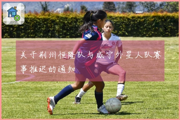 关于荆州恒隆队与咸宁外星人队赛事推迟的通知